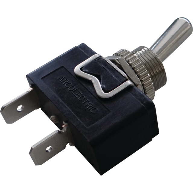 Interrupteur A Levier Metal 2 Positions On-off 2 Bornes référence fournisseur 253929